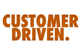 graphic words customer driven